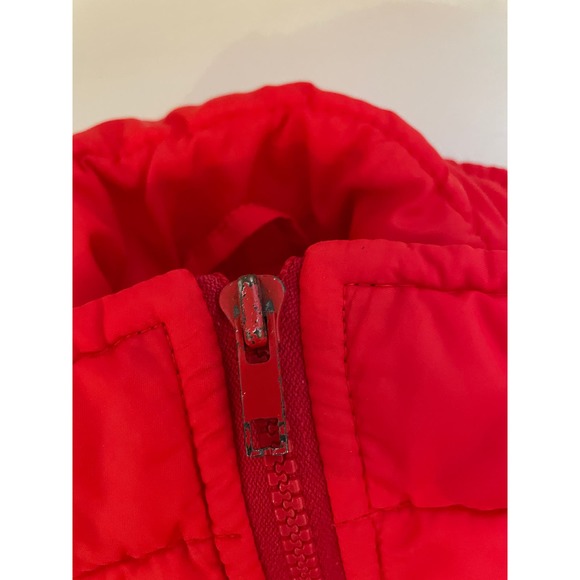 Vintage Obermeyer Ski Puffer Jacket Winter Coat Kids/JUNIOR Size 14 Red - Picture 12 of 12